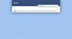 Desktop Screenshot of bul.de